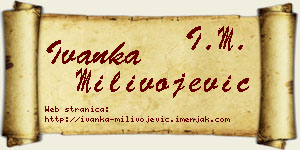 Ivanka Milivojević vizit kartica
